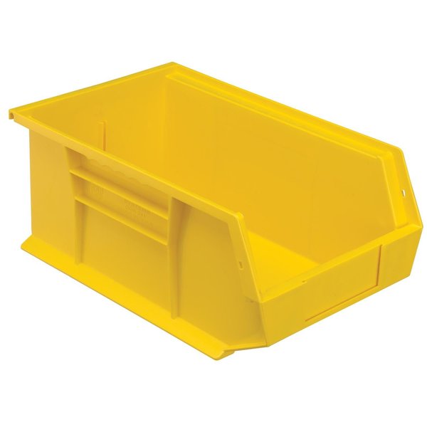 Quantum Storage Systems Storage Bin, Plastic, 6 in H, Yellow QUS241YL